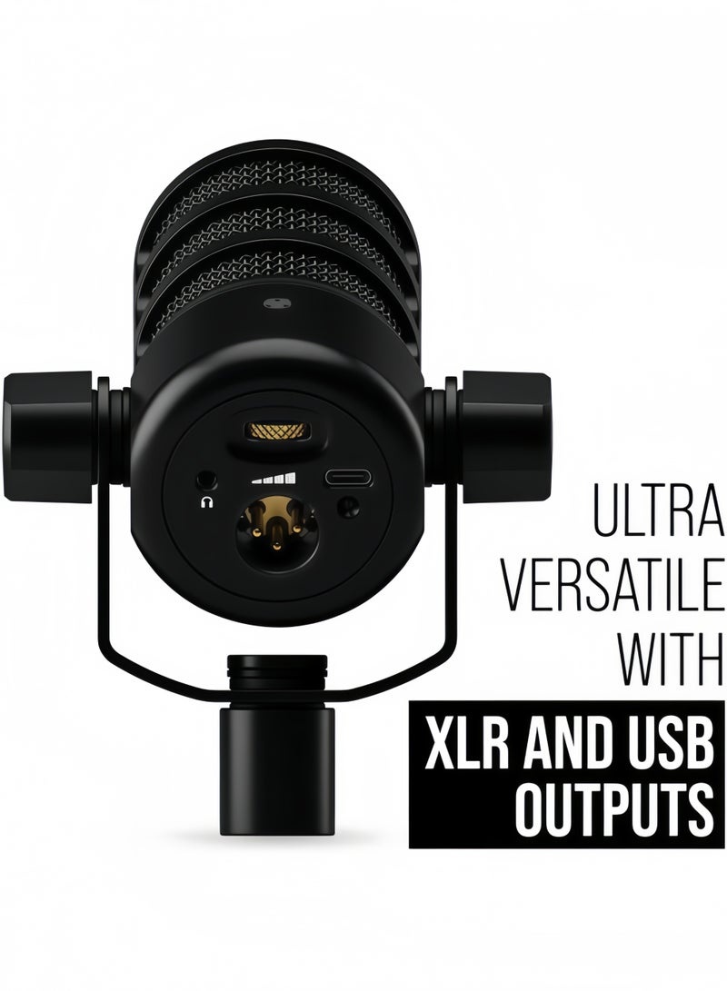 RODE RØDE-PodMic USB Versatile Dynamic Broadcast Microphone With XLR and USB Connectivity for Podcasting, Streaming, Gaming, Music-Making and Content Creation (Black) - Image 2