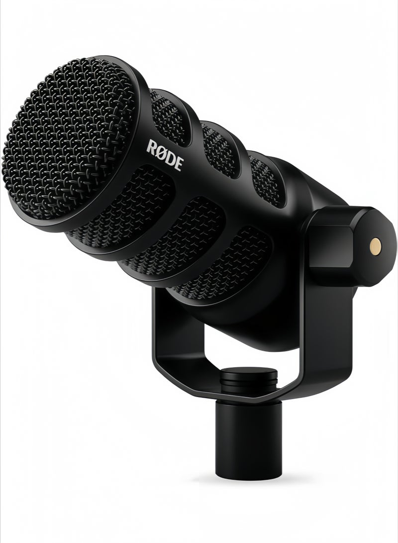 RODE RØDE-PodMic USB Versatile Dynamic Broadcast Microphone With XLR and USB Connectivity for Podcasting, Streaming, Gaming, Music-Making and Content Creation (Black) - Image 1