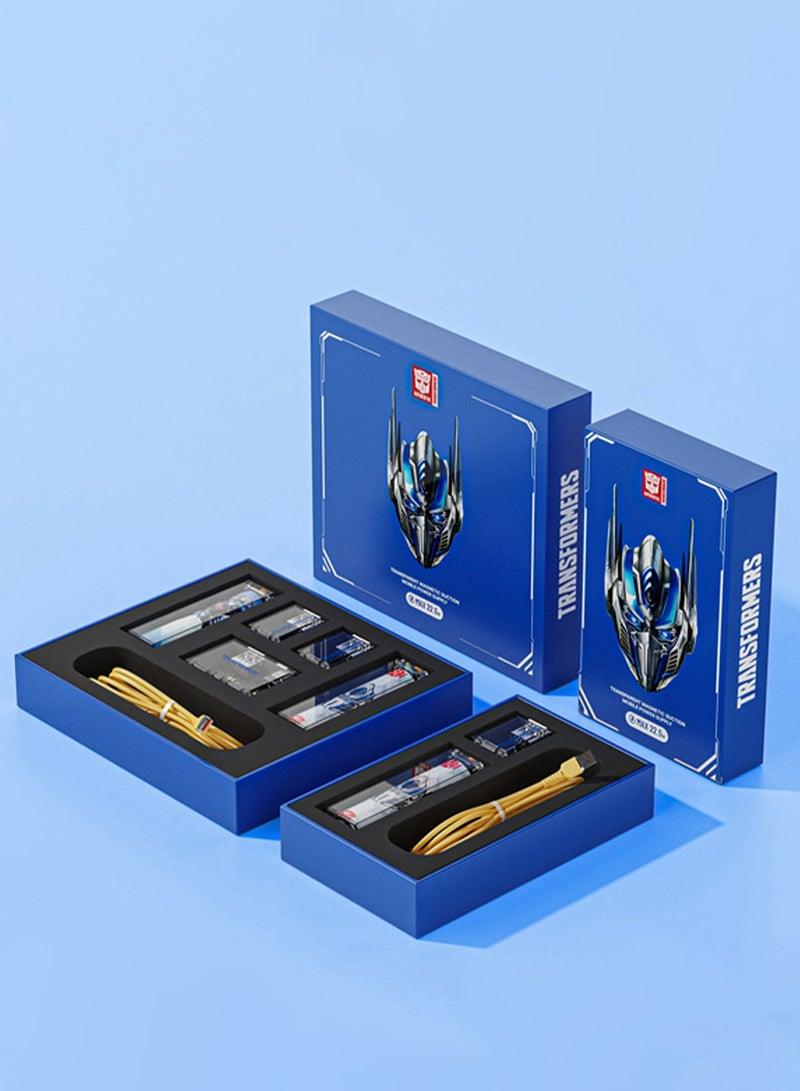 TRANSFORMERS TF-D05 10000mAh Power Bank with Type-C & USB-A Output – Fast Charging, Compact Design, and High-Speed Performance for Smartphones, Tablets, and Laptops - Blue - Image 4