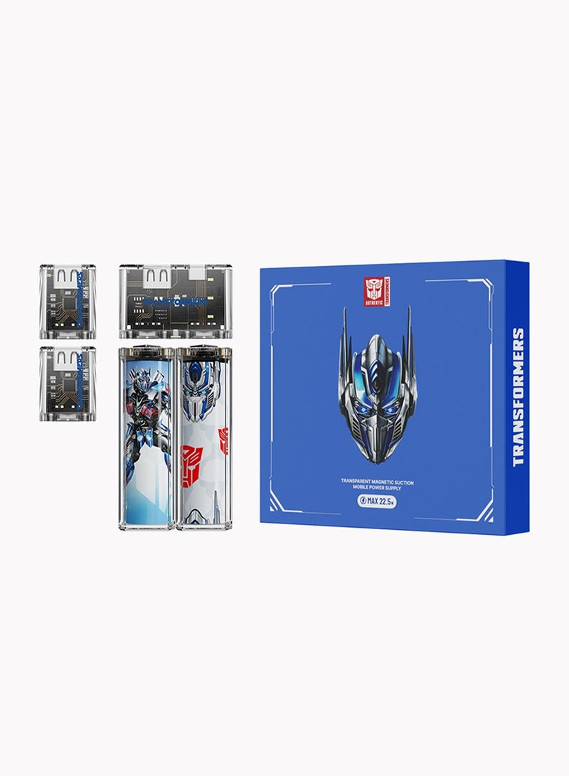 TRANSFORMERS TF-D05 10000mAh Power Bank with Type-C & USB-A Output – Fast Charging, Compact Design, and High-Speed Performance for Smartphones, Tablets, and Laptops - Blue - Image 3