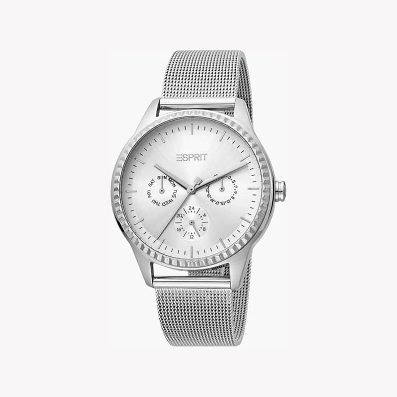 ESPRIT Women's Silver Stainless Steel Watch, Silver Dial|ES1L220M0015 - Image 1