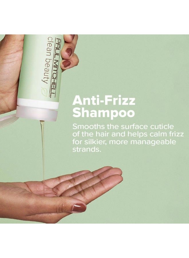 Paul Mitchell Clean Beauty Anti-Frizz Shampoo, Smoothes Hair, Calms Frizz, For Textured, Frizz-Prone Hair, 8.5 fl. oz. - Image 2