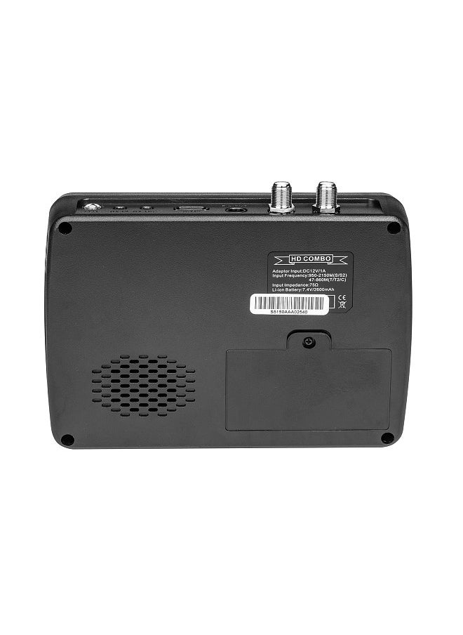 Generic - ST-5150 DVB-S2/T2/C COMBO HD Satellite TV Signal Finder Digital Handheld Signal Meter Satellite Finder H.265 HEVC MPEG-4 4.3 Inch TFT LCD UK Plug - Image 1