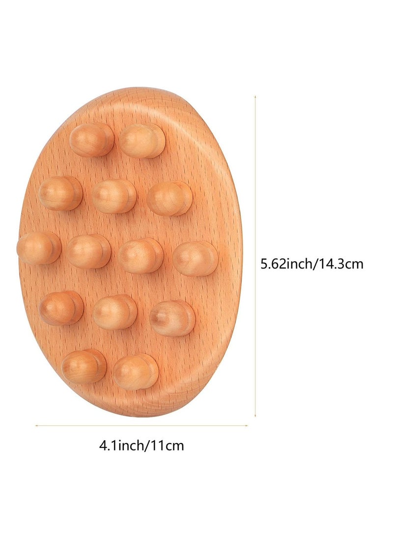SYOSI Wood Therapy Tools for Body Shaping Wooden Massage Tools Lymphatic Drainage Massager Body Sculpting Tools Wooden Gua Sha Tools  - Image 5