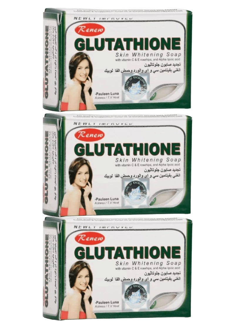 Renew 3 Pieces of Glutathione Skin Whitening 135 gm - Image 1