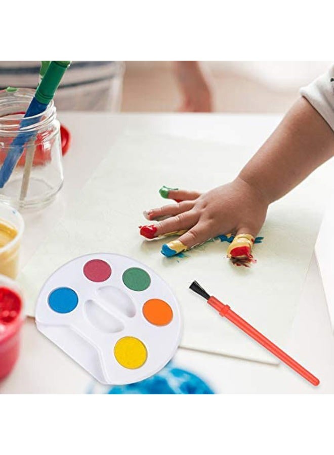 Bedwina Mini Watercolor Kids Paint Set - (Bulk Pack of 24) - 5 Watercolor Paints, Palette Tray and Painting Brush, for Art Party Favors, Kids Prizes, Stocking Stuffers and Paint Party Supplies - Image 5