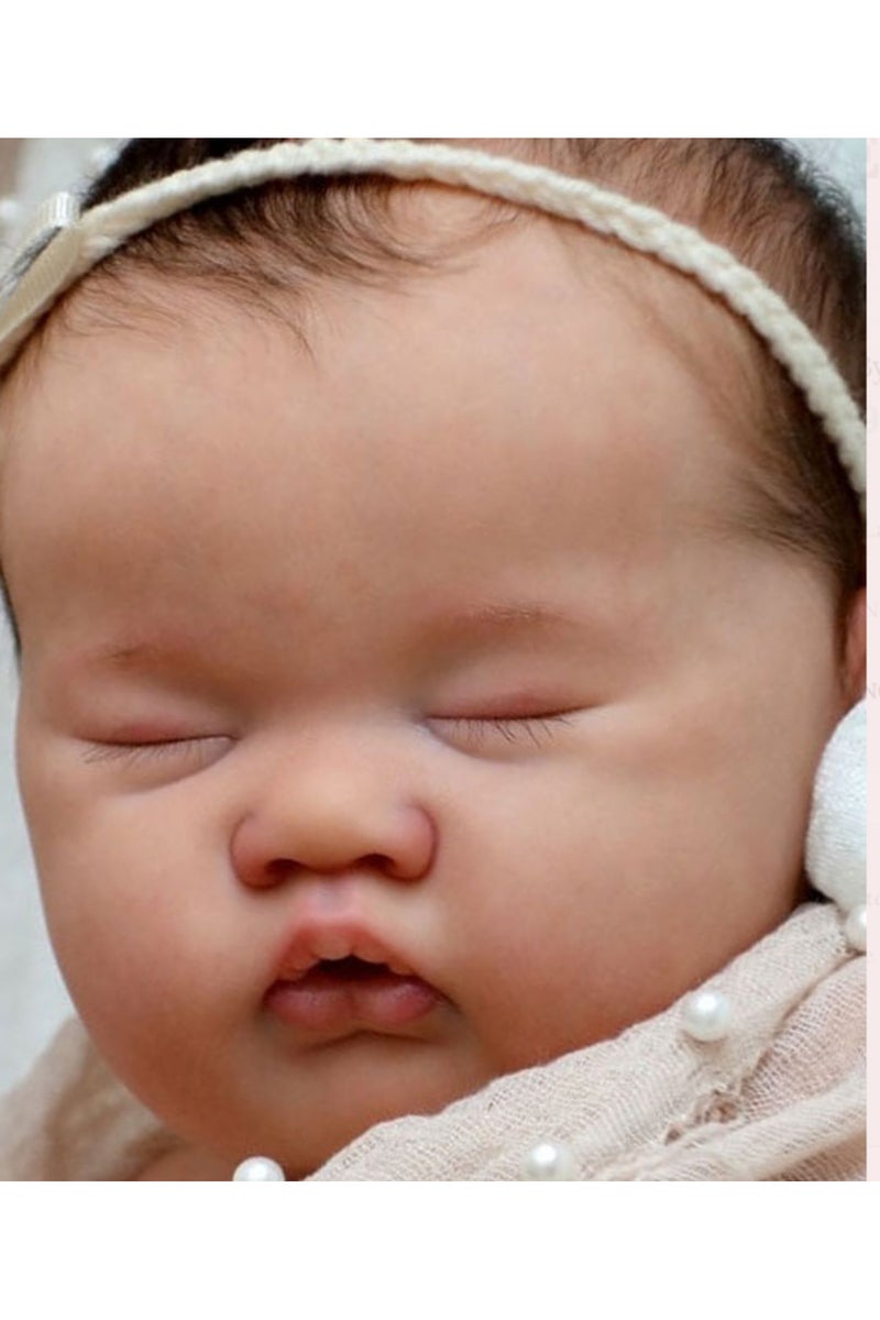 erorex 20inches doll kit with body NPK 20inch Reborn Doll Kit ASHIA Cute Sleeping Baby Lifelike Soft Touch - Image 1