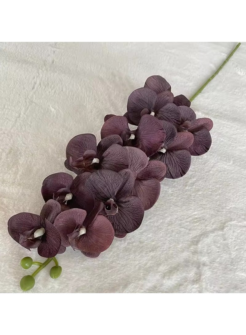 هويتك زينة زهور صناعية مكونة من 11 رأسًا باللون الأسود - Image 3