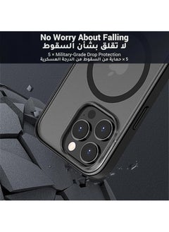 X-level iPhone 15 Pro Max Magsafe Case Supports Magnetic Wireless Charging【Shockproof Military-Grade Protection】Anti-Fingerprints Anti-Scratch, Slim Never Yellowing Magnetic iPhone 15 Pro Max Back Cover  - Image 5