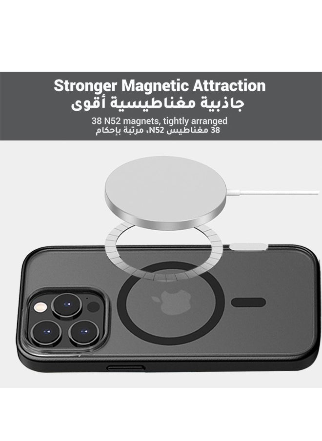 X-level iPhone 15 Pro Max Magsafe Case Supports Magnetic Wireless Charging【Shockproof Military-Grade Protection】Anti-Fingerprints Anti-Scratch, Slim Never Yellowing Magnetic iPhone 15 Pro Max Back Cover  - Image 3