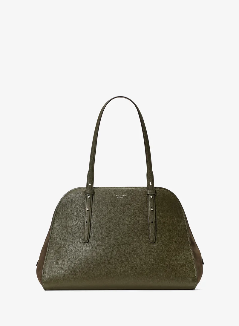 Kate Spade Do It All Pebbled Leather And Suede Maise Carryall