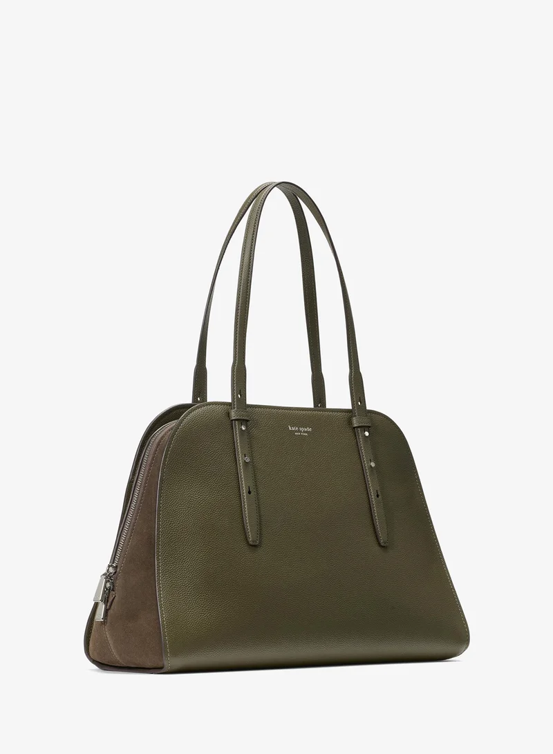 Kate Spade Do It All Pebbled Leather And Suede Maise Carryall