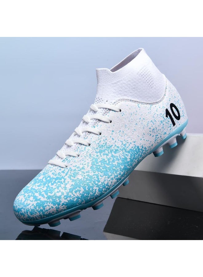 NIBEMINENT Men's Soccer Shoes High-Top Soccer Cleats Outdoor Breathable Athletic Professional Spikes Youth Boys Football Shoes - Image 1