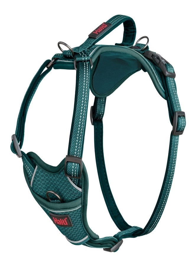 Halti Anatomy Dog Harness with Handle - Padded, Adjustable & Reflective No Pull Dog Harness, 3 Leash Attachment Points Including Front Clip, Suitable for Large Dogs (Size L, Teal) - Image 1