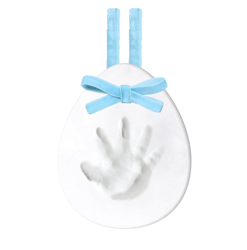 Reece Studio Easter Egg Clay Keepsake, Baby Handprint or Footprint Kit, My First Easter Ornament, DIY Clay Keepsake Kit, Easter Basket Gift, Gift For First Communion - Image 1
