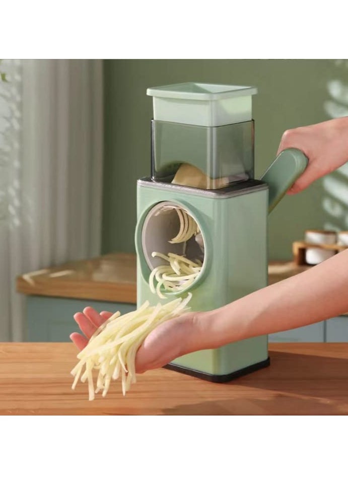 vege-cutter1x20 Multifunctional Vegetable Grater Fruit Vegetable Slicer Easy Clean 4 in 1 Adjustable Handheld Vegetable Slicer Spiral Drum Slicer Assorted, 1x20
