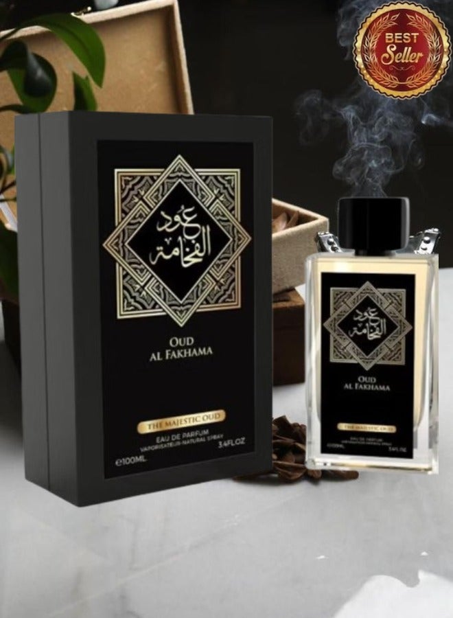 Al Fares 2 Pieces Oud Al Fakhama The Majestic Oud Perfume 100ml EDP - Image 2