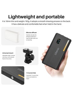 Ulanzi ULANZI VL200 Bi-Color LED Video Light, On-Camera Video Light, Type-C Rechargeable 5000mAh Mini Camera Light, 2500-9000K Ultra Bright Photo and Video Lighting, Fill Light, Potable Photography Lighting  - Image 5