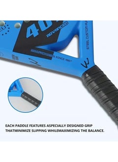 كاموين Elite Paddle Racket مع مضرب تنس بادل عالي الجودة موديل 4015 على شكل ماسي مصنوع من ألياف الكربون بالكامل مع غطاء حقيبة  - Image 3