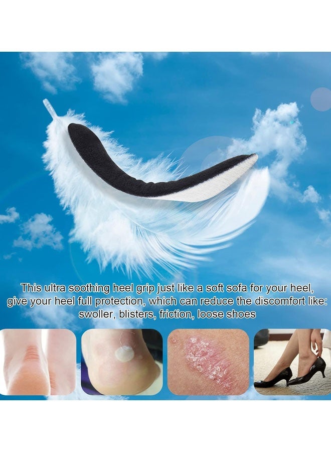 6 أزواج من وسادات الكعب، بطانات تثبيت الكعب للأحذية الفضفاضة، وسادات حشو الكعب للأحذية الكبيرة جدًا للرجال والنساء - واقيات كعب فائقة النعومة لآلام الكعب، وانزلاق الكعب، والتقرحات، والاحتكاك - Image 5
