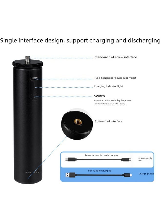 QiSYKER Aluminum Alloy Charging Handle For GoPro 11 DJI Action 3 Sports Camera Accessories-Color:Charging Handle - Image 3