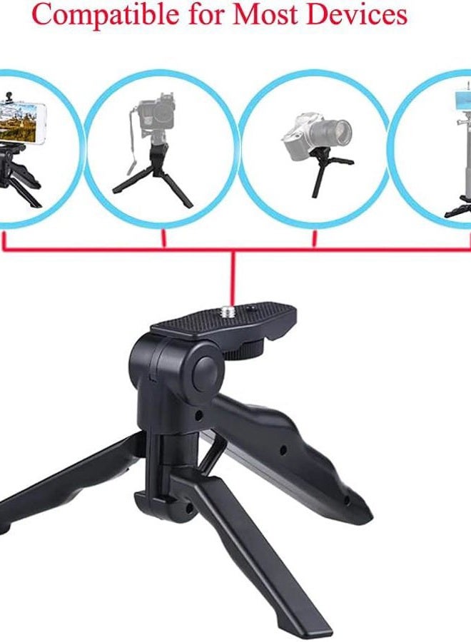 eCostConnection 6.5" inch Adjustable Tabletop Steady-Shot/Hand Grip Tripod for DSLR Cameras & Camcorders + eCostConnection Microfiber Cloth  - Image 4