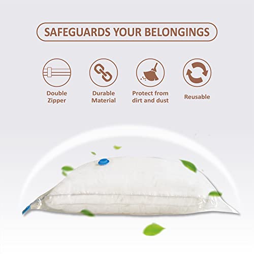 Roomimaster 10 Small Vacuum Storage Bags with Travel Hand Pump, Small Vacuum Seal Bags for Clothing, Space Saver Bags for Clothes - Image 3