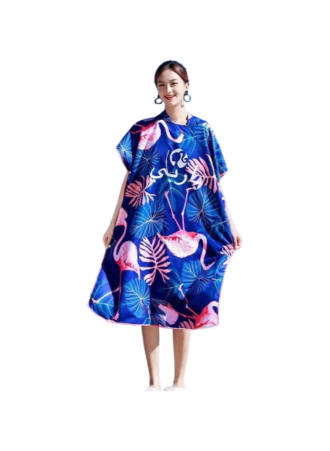 Barbie Fashion Hooded Bath Towel, Swim Cape, Wearable Beach Hot Spring Sports Absorbent Towel - Image 2