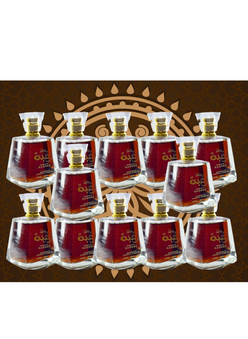 RAGHBA 12 Pieces Mukhallat Raghba Perfume EDT 100 Ml - Image 1