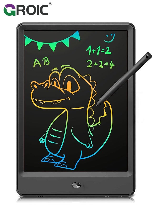 GROIC - Black LCD Writing Board, Portable Writing Tablet, Doodle Board Note Board with One-Key Erase and Portable Design for Kids, Students, Offices and Families - Image 1