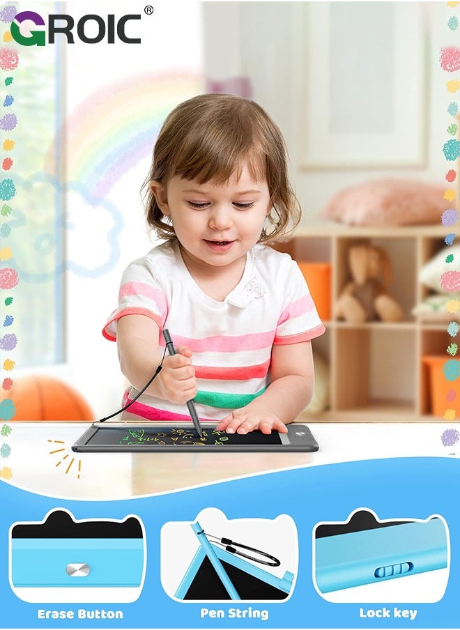 GROIC - Black LCD Writing Board, Portable Writing Tablet, Doodle Board Note Board with One-Key Erase and Portable Design for Kids, Students, Offices and Families - Image 1