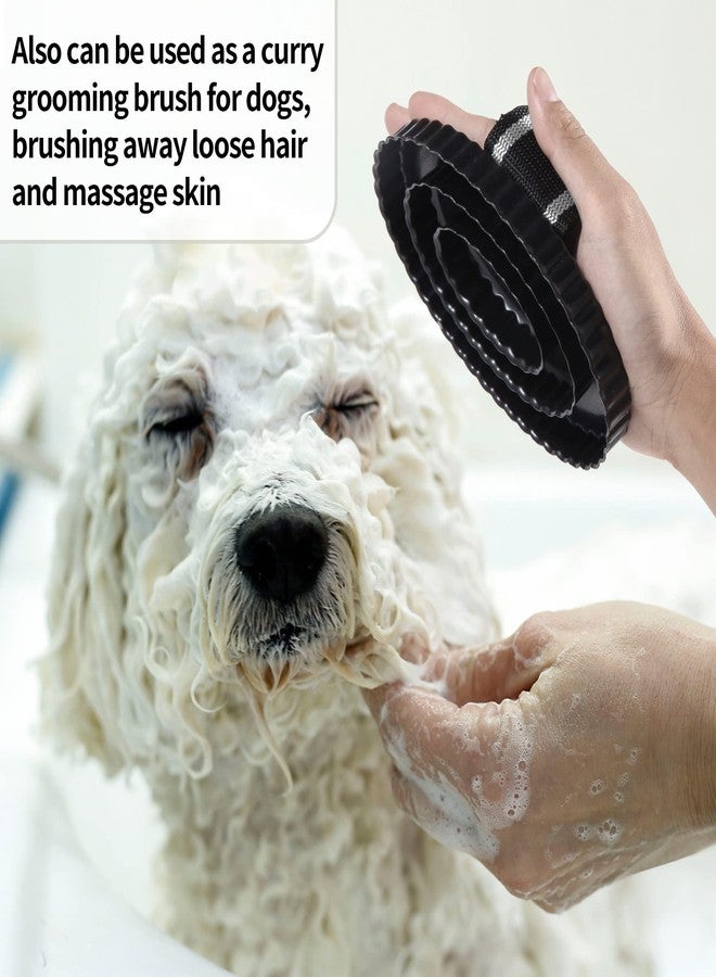 NRTFE Curry Comb for Horses - Metal Horse Brushes for Grooming Dog Bath Brush Shedding Pets - Image 3