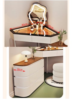 keke Elegant and Efficient Smart Dressing Table for Contemporary Living Spaces with LED Mirror  - Image 3