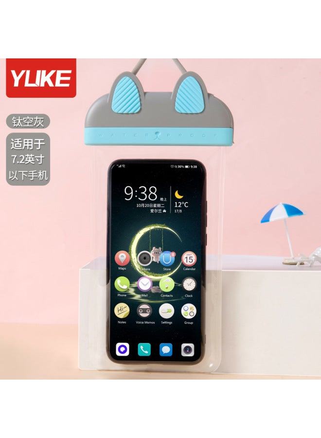 Mobile Phone Waterproof Bag Touch Screen Sealed Dustproof Bag Swimming Drifting Equipment Artifact Takeaway Hot Spring Transparent Sealed Bag
