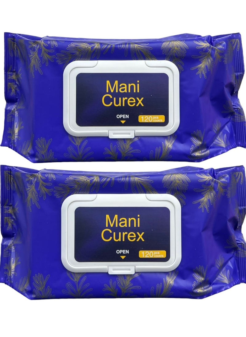Mani Curex wet wipes 240PCS COUNTS 