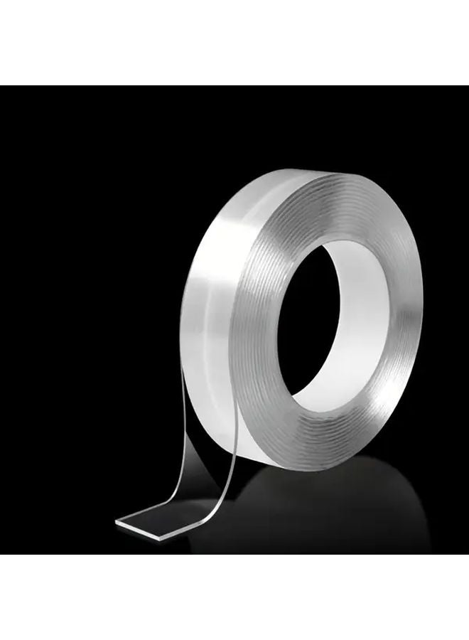 3 Rolls Strong Washable Waterproof Double Sided Tape Removable No Residue Transparent - Image 2