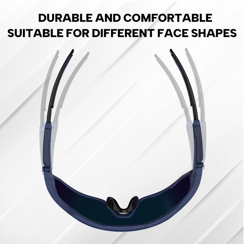 BUCKLOS Polarized Cycling Running Sunglasses for Men Women UV400 Protection,TR90 Sun Glasses for Bike Baseball Sports Safety - Image 3