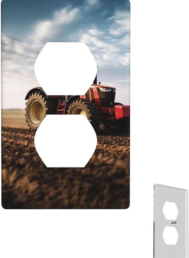 Standard Size Tractor Farm Wall Plate Cover Single Toggle 1 Gang Light Switch - Image 1