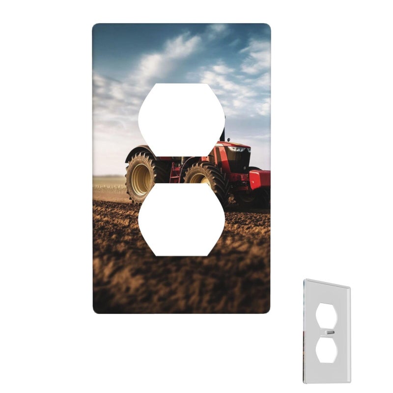 Standard Size Tractor Farm Wall Plate Cover Single Toggle 1 Gang Light Switch - Image 2