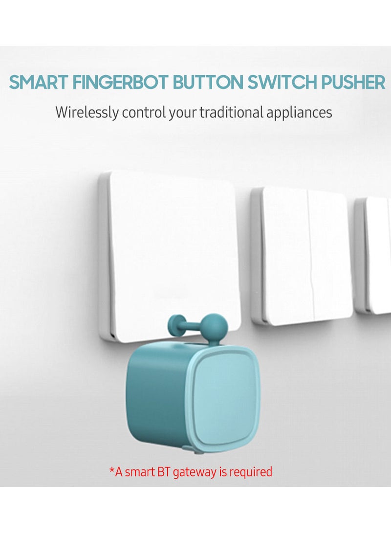Generic - Mini BT Fingerbot Home Automation Controller APP Control Voice Control Schedule Timer Fingerbot Home Appliances Switch Pusher Smart Controller (BT Gateway Required) Blue - Image 1