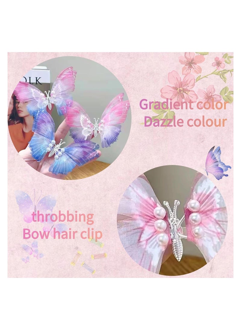 Excefore - 6PCS Large Butterfly Hair Claw Clips for Girls Women, Big Non-Slip Strong Metal Butterfly Hair Clips Sparkly Hair Jaw Clips Hair Claws Big Butterfly Clips Headwear Gifts - Image 1