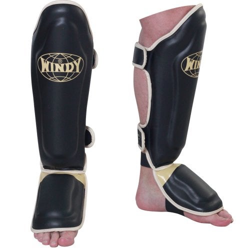 Windy Deluxe Shin Guards, Black, Regular - Image 2