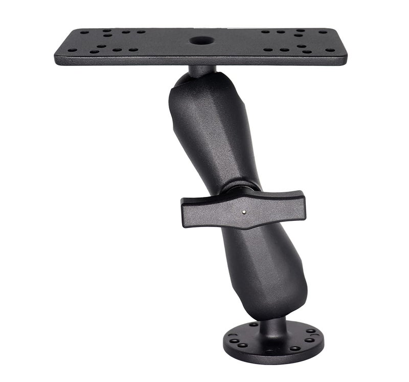 WINDFRD Aluminum Fish Finder Mount with 1.5" / C Size Ball, Medium Arm Marine Electronic/Depth Finder Mount for Boat/Kayak/Fishing, Kayak Accessories, Compatible with Garmin, Lowrance, Humminbird - Image 1