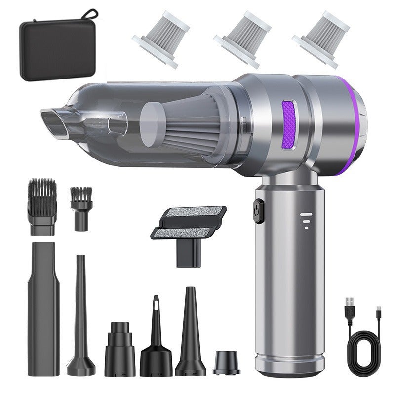 Car Vacuum Cleaner, Handheld Brushless High-Power Dust Remover with Inflator, Dual-Use Mini Car Air Blower