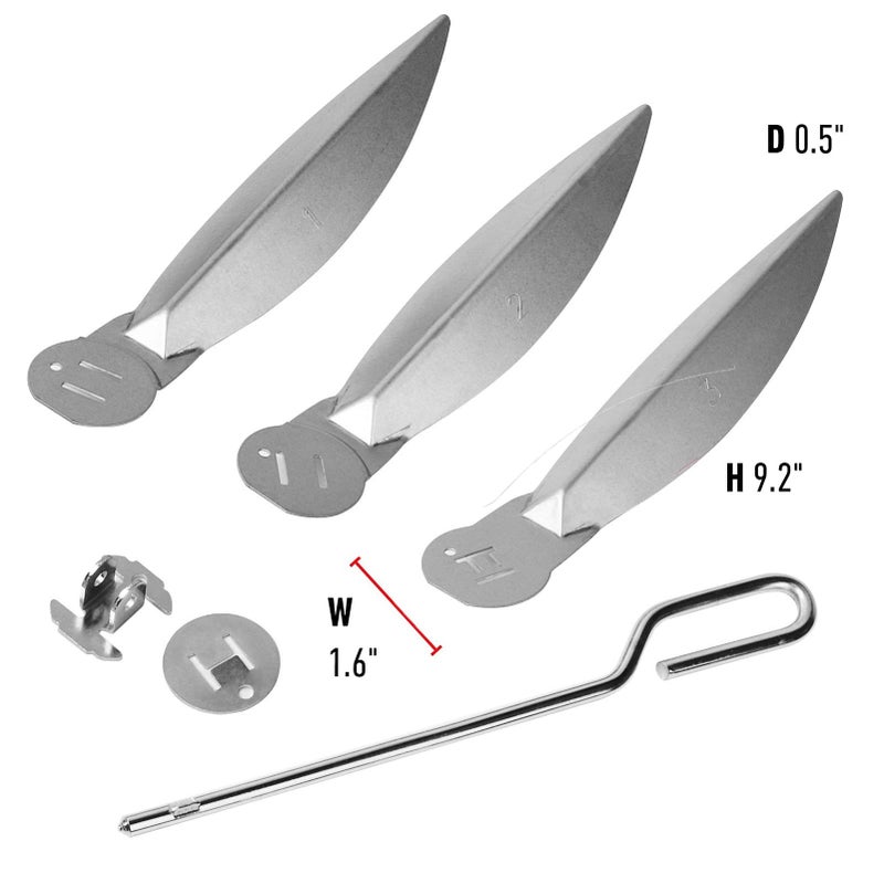 GazyGrill 22-1/2-Inch One-Touch Cleaning System Kit for Weber Kettle Grills, Suitable Replacement Weber 7444 Grill Parts, Silver - Image 2