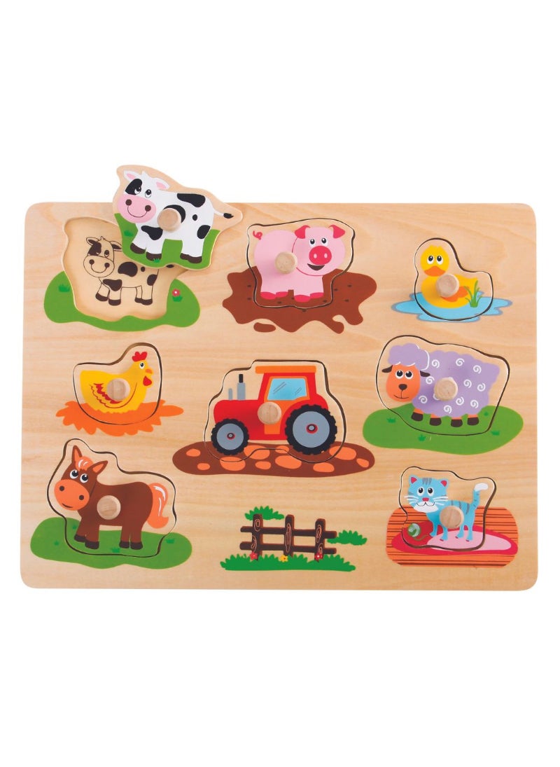 Lelin Farm Peg Puzzle