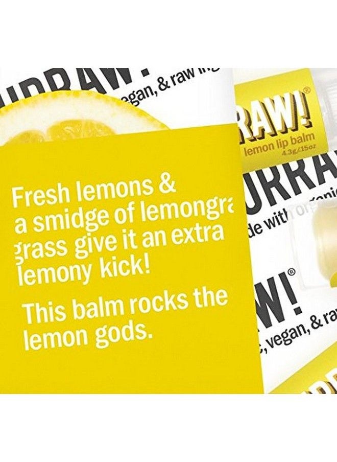 Hurraw! Lemon Lip Balm 2 Pack: Organic Certified Vegan Cruelty and Gluten Free NonGMO 100% Natural Ingredients Bee Shea Soy and Palm Free Made in USA  - Image 4