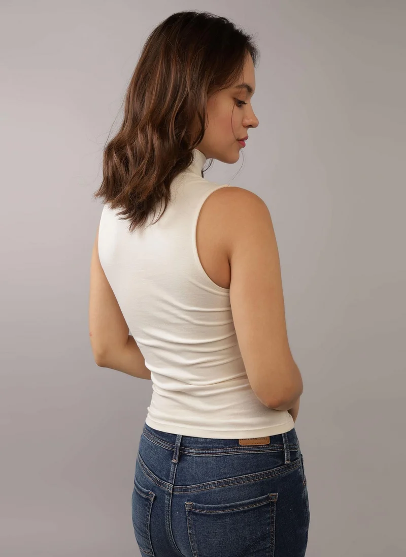American Eagle Mock Neck Tank Top