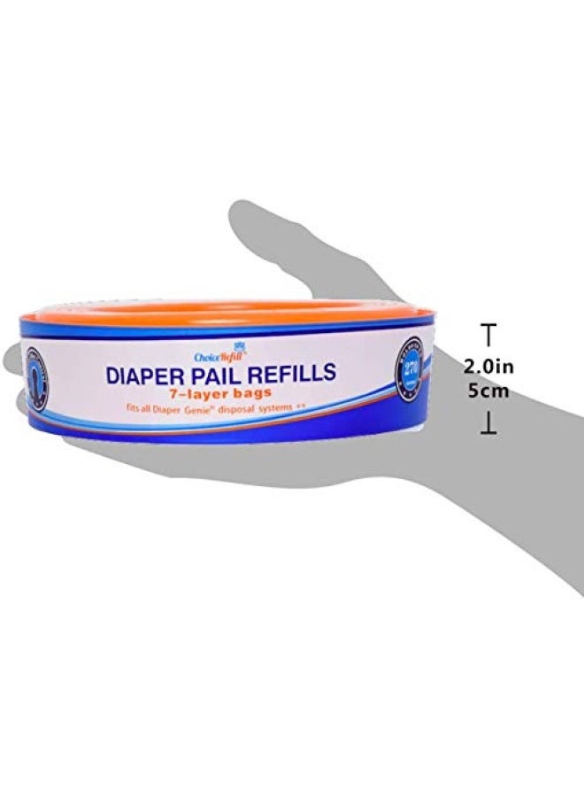 ChoiceRefill Compatible With Diaper Genie Pails 4-Pack 1080 Count - Image 3