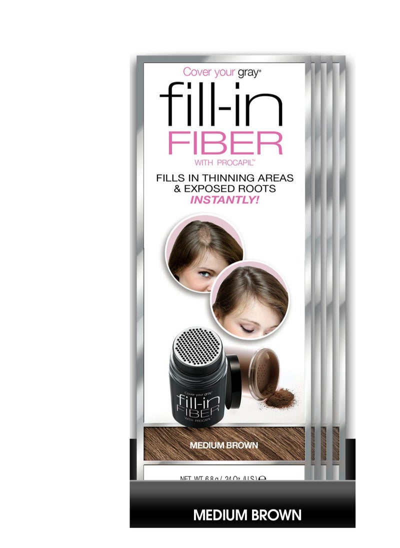 Cover Your Gray Cover Your Gray Pro Fill-In Fibers with Procapil - Medium Brown  - Image 2